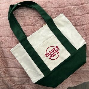 Trader Joe’s Mini Canvas Tote, dark green